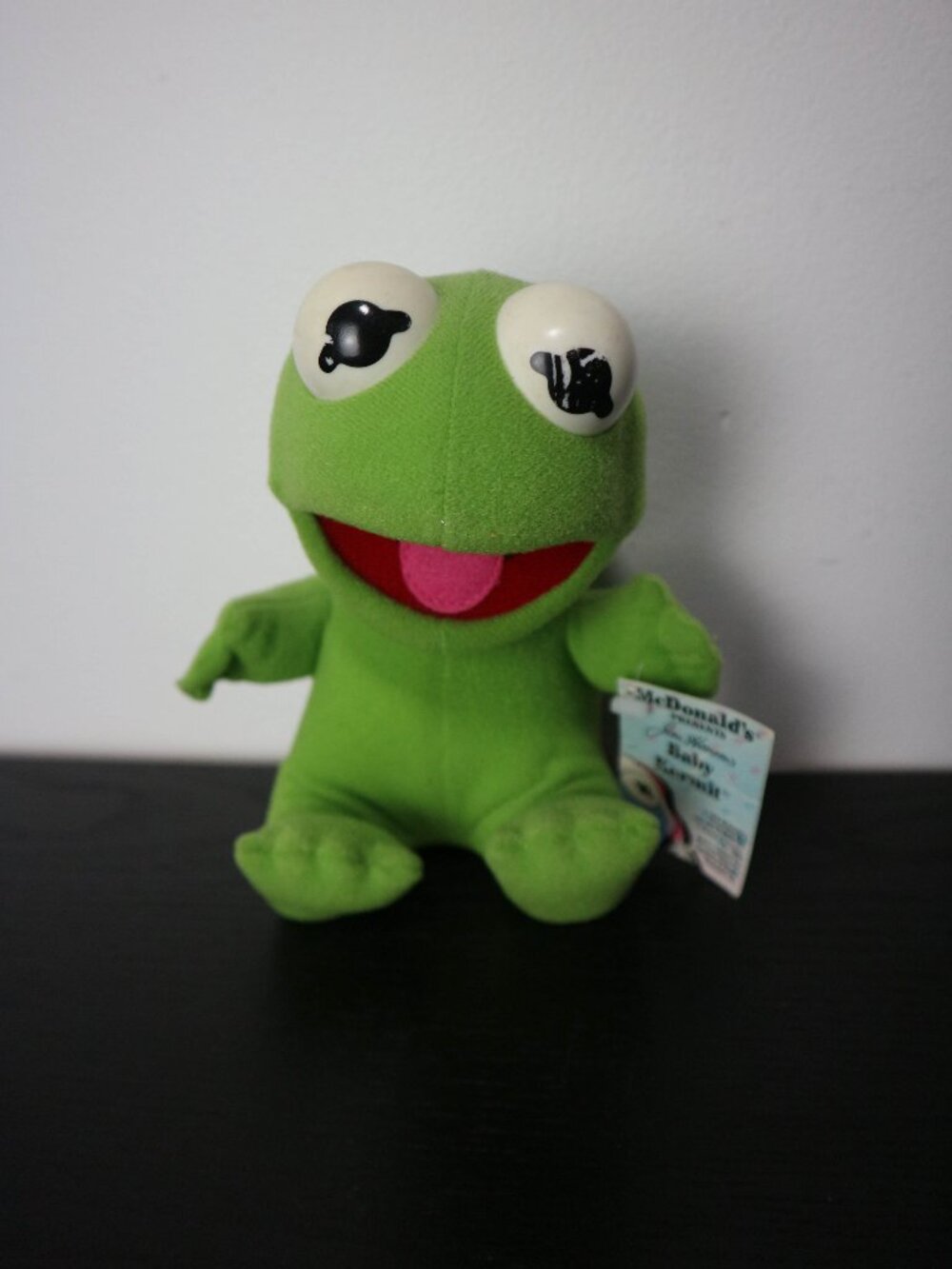 1988 Baby Kermit the Frog Mcdonalds Plush Toy Vintage